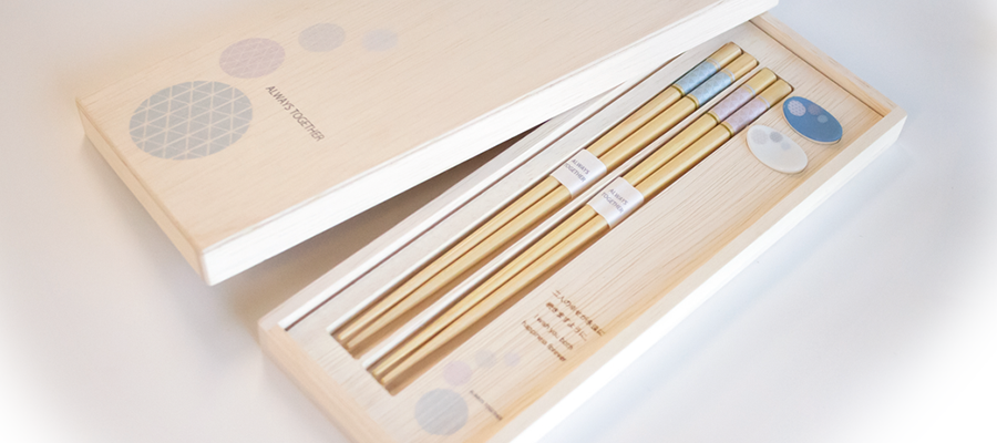 夫婦箸　未使用品 箸蔵まつかん 夫婦箸 桜富士 箸置きセット 食洗機対応 箱付き 結婚祝い